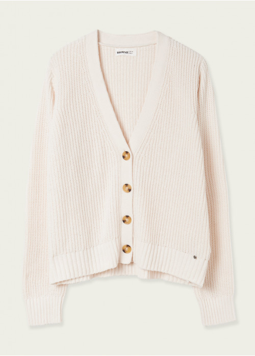 Chaqueta punto abbie chenilla botones