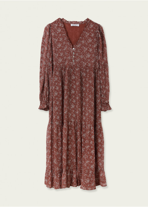 Vestido valerie midi estampado