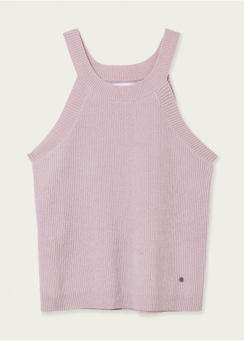 Top haro punto chenilla c/halter
