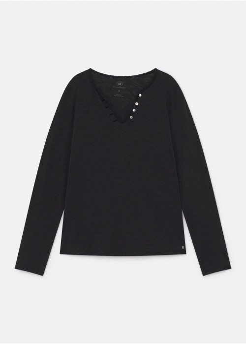 Camiseta clara basic m/larga org