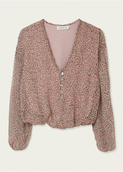Blusa sienna boho estampada