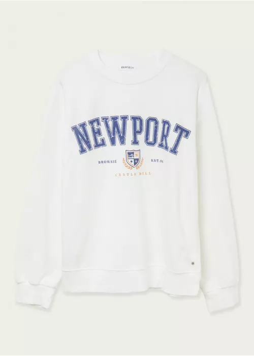 Sudadera newport estampada escudo
