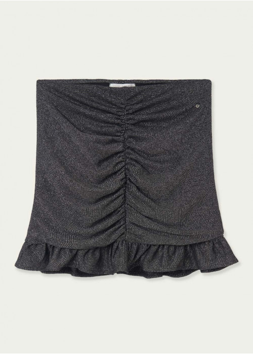 Falda flown hilo metaliz