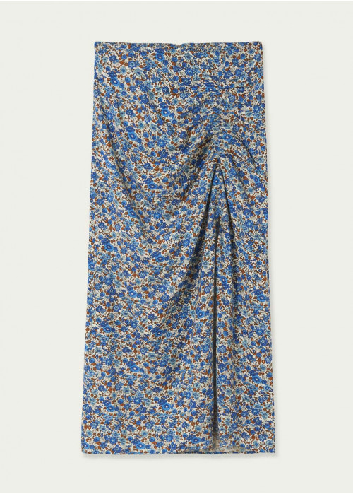 Faldilla olivia midi estampada