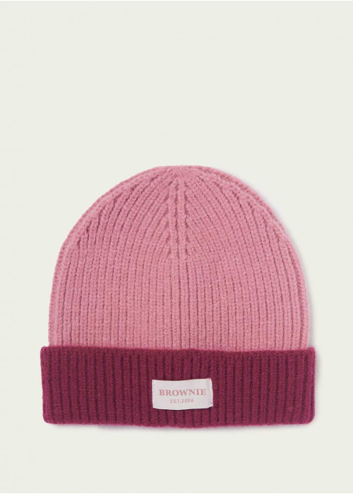 Gorra bicolor canalé