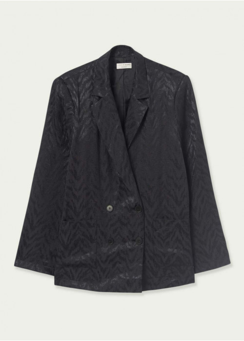 Blazer setinat jacquard