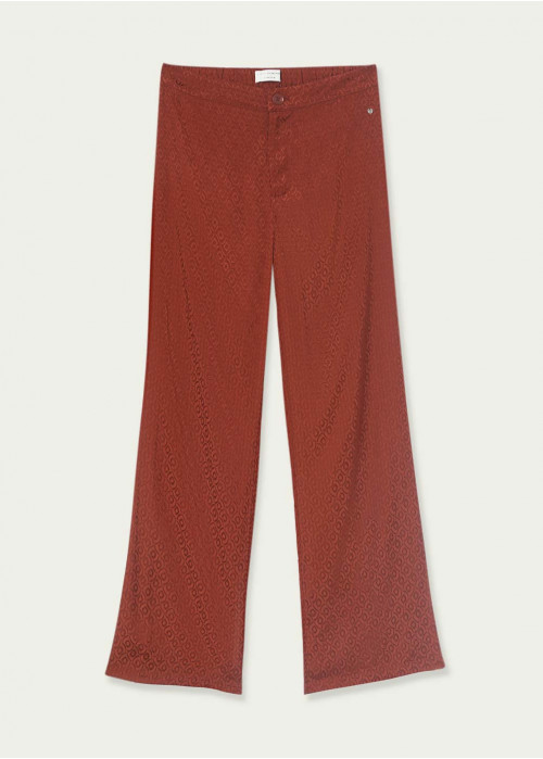 Pantalons setinats jacquard