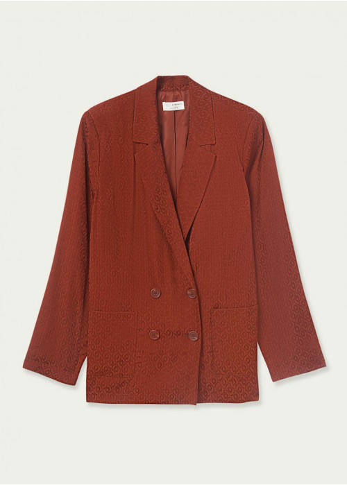 Blazer setinat jacquard
