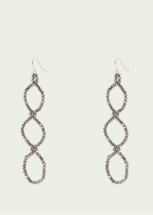 Arracades llargues anelles beads