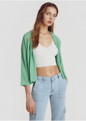 CHAQUETA PUNTO HILO METALIZADO