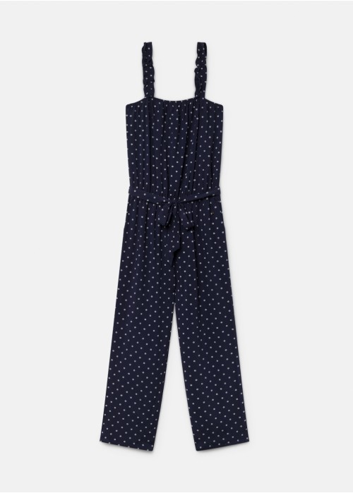 Mono pantalon polka estampado corbatero