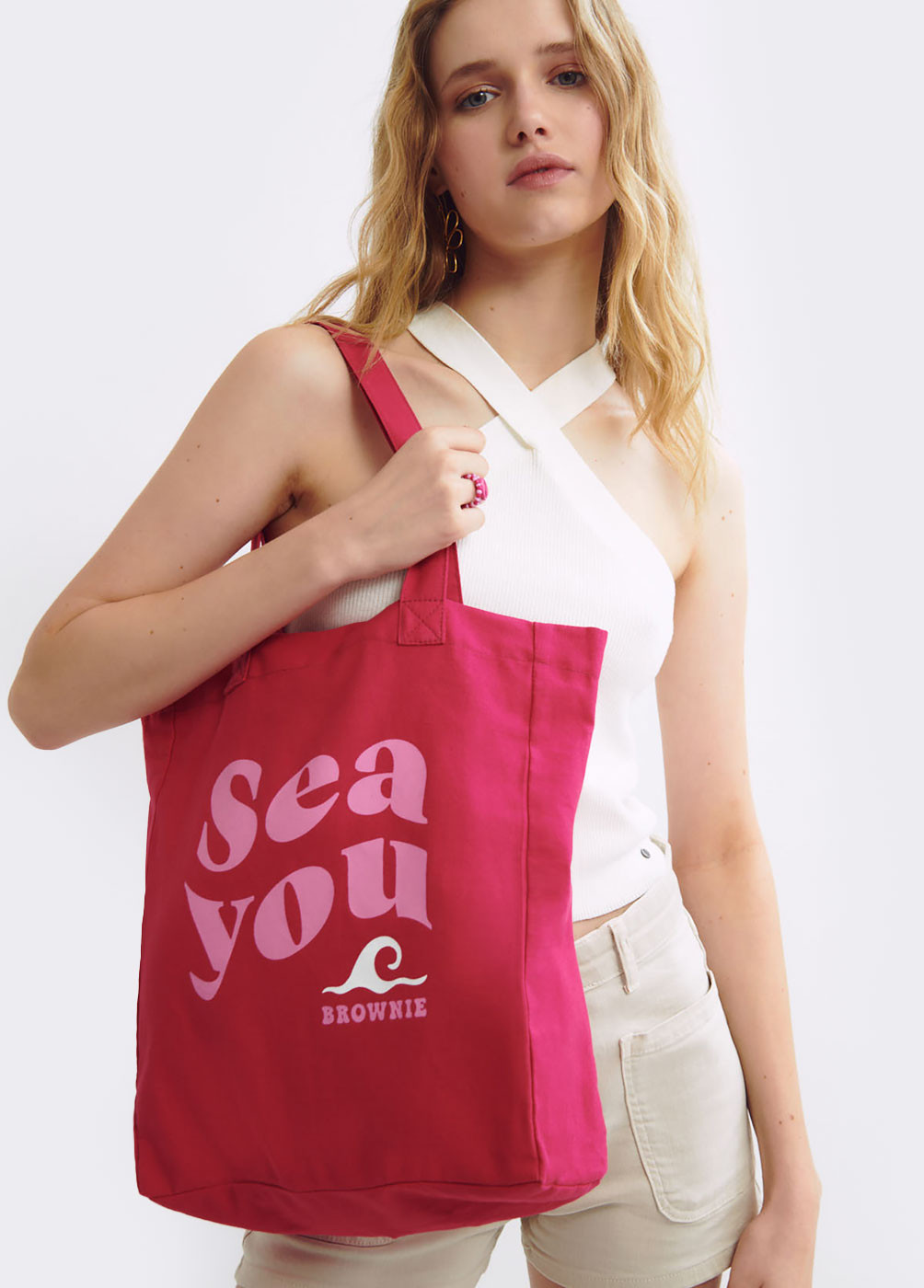 SHOPPER COLOR TEXTO ESTAMPADO