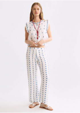 PANTALON BORDADO