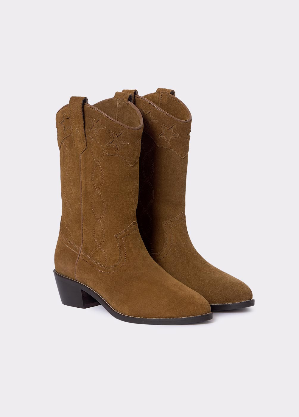 Bota cowboy marron deals