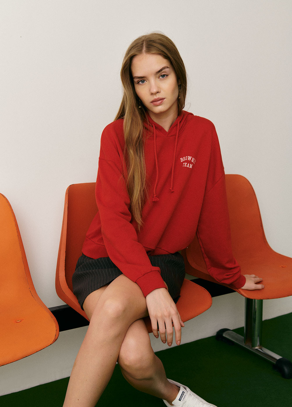 SUDADERA CAPUCHA CROPPED