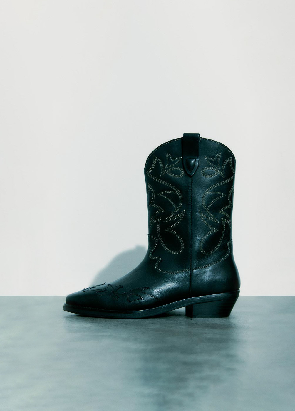 Bota Cowboy Pespuntes, Zapatos de mujer