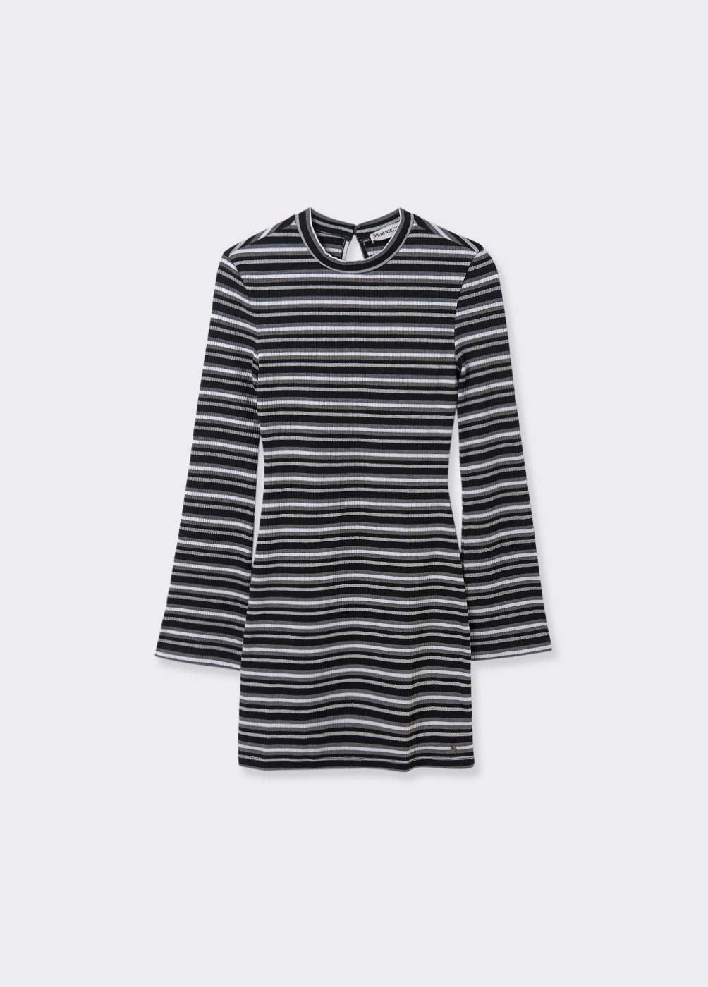 Vestido de rayas manga larga cheap