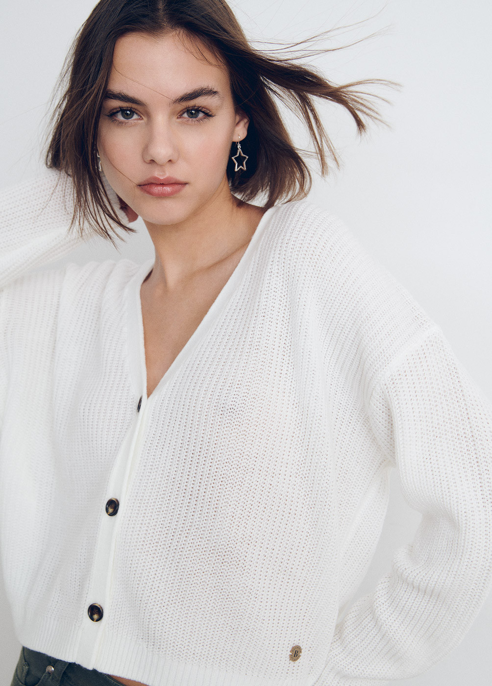 Chaqueta punto botones