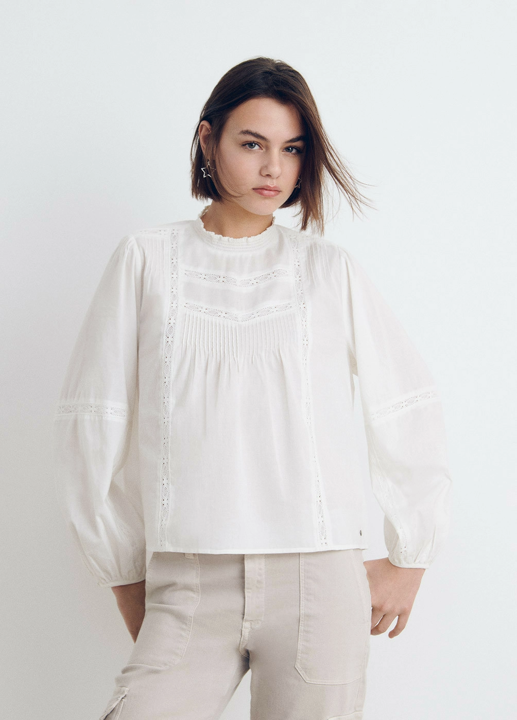 Blusa rom ntica puntillas