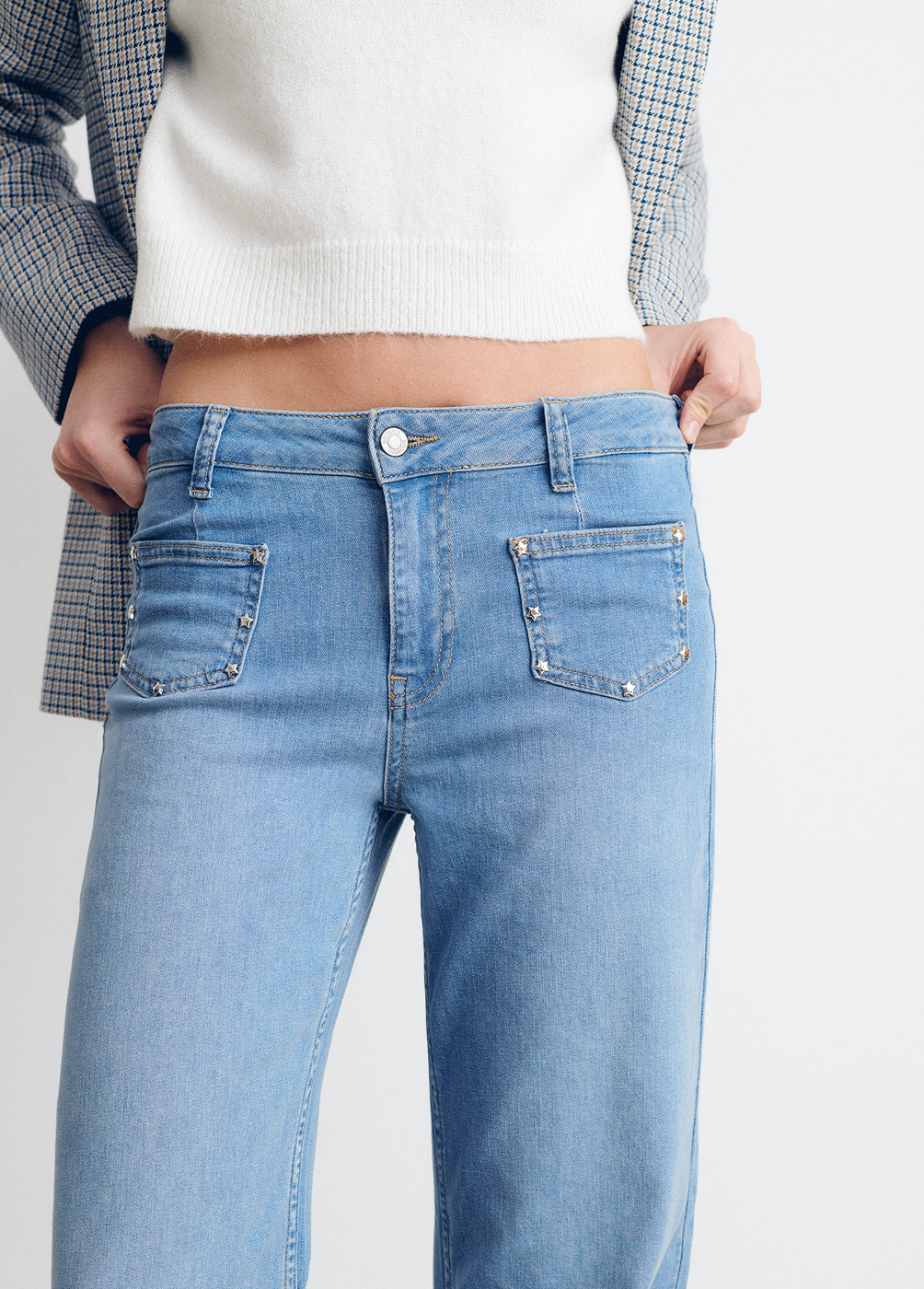 Jeans culotte estrellas