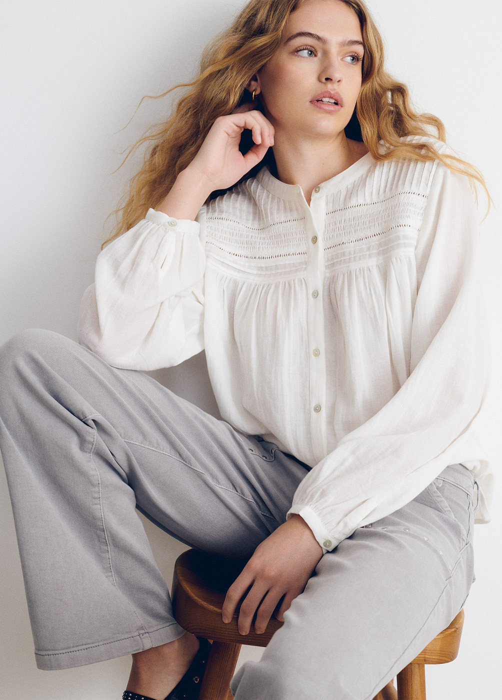 Blusas romanticas online con puntillas
