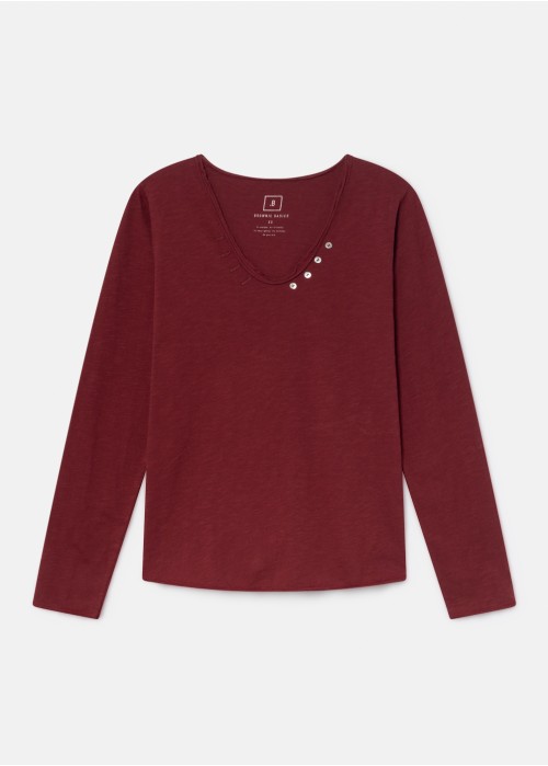 Camiseta clara m/l botones