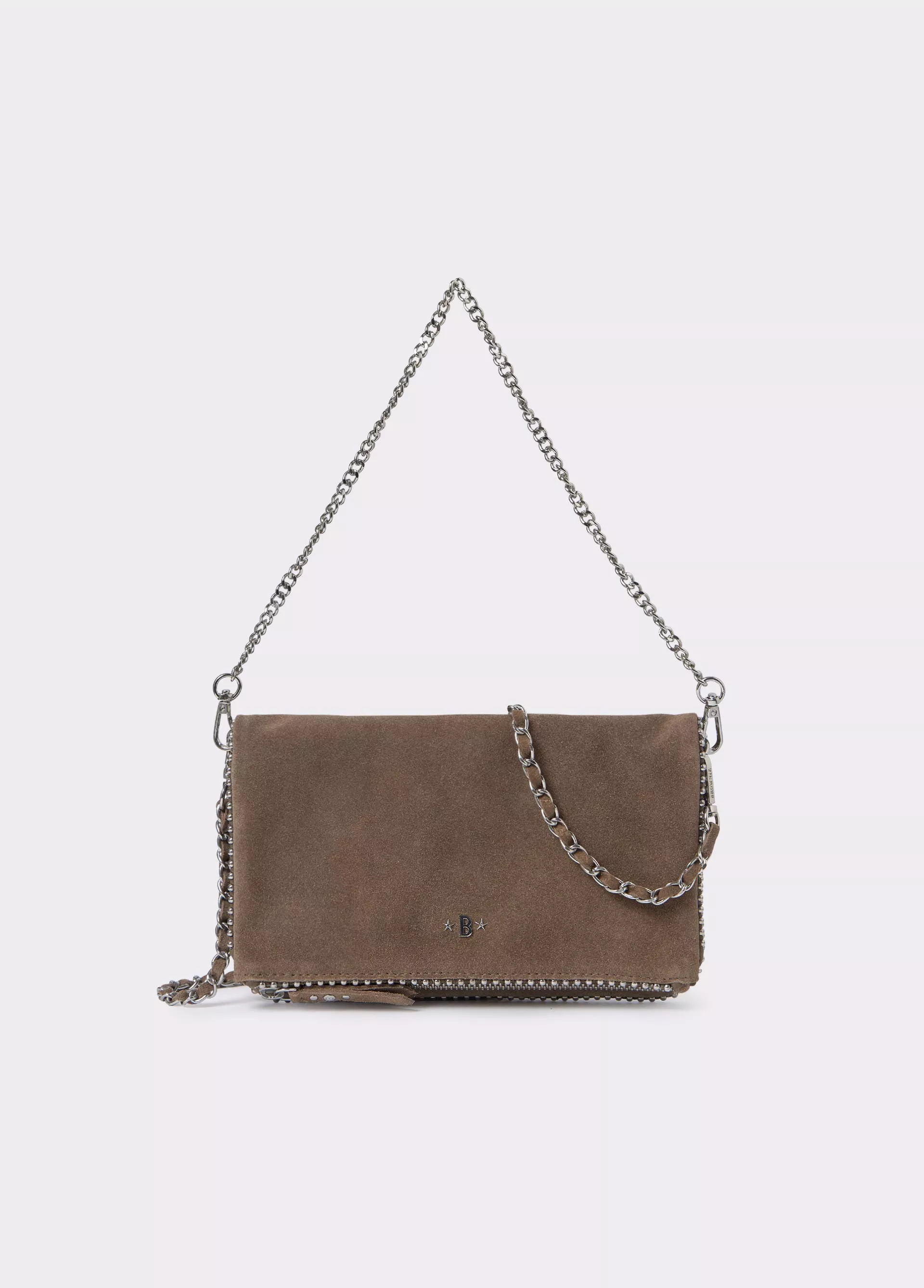 Beaded flap bag