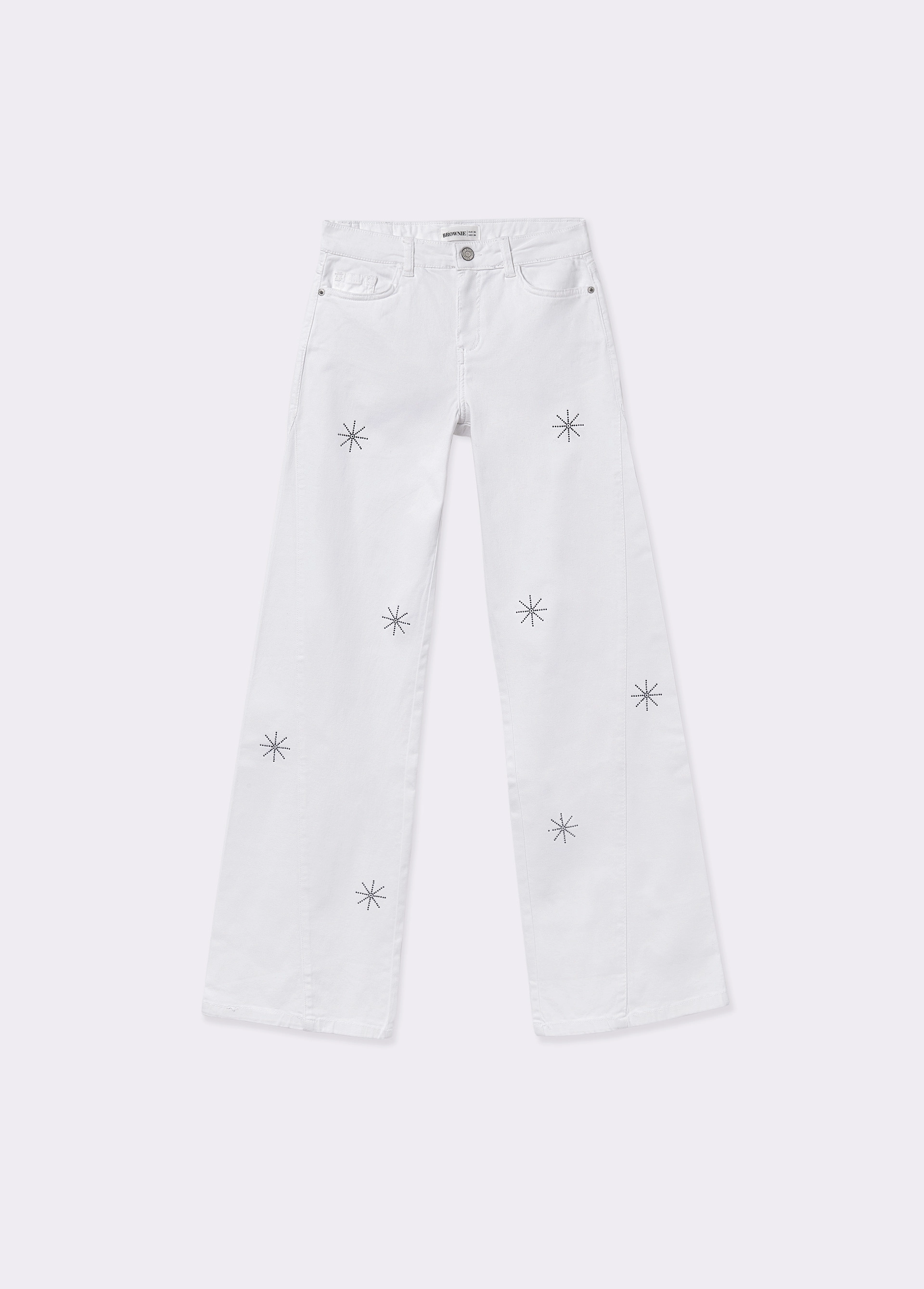 Pantalons estels tatxes