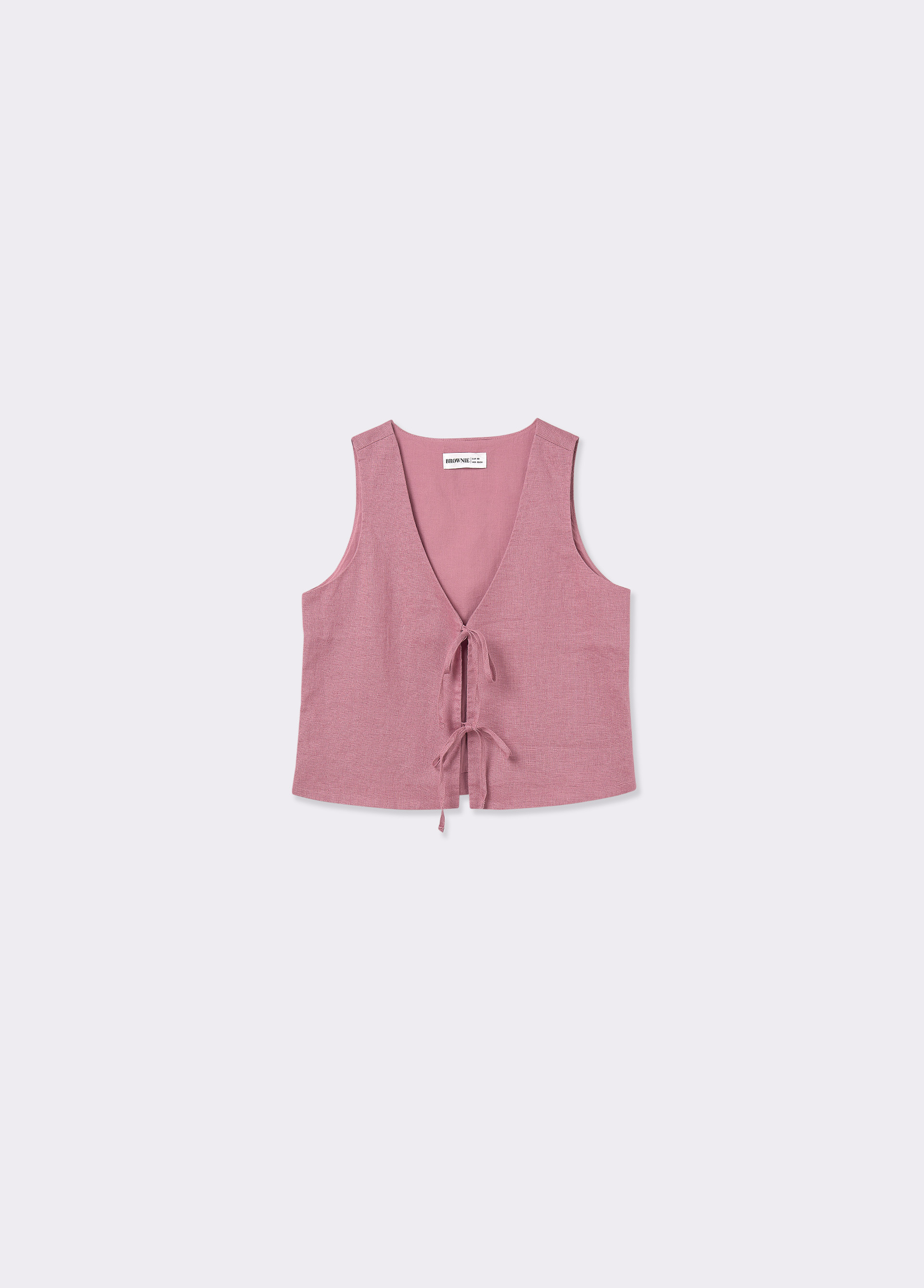 Linen tie waistcoat