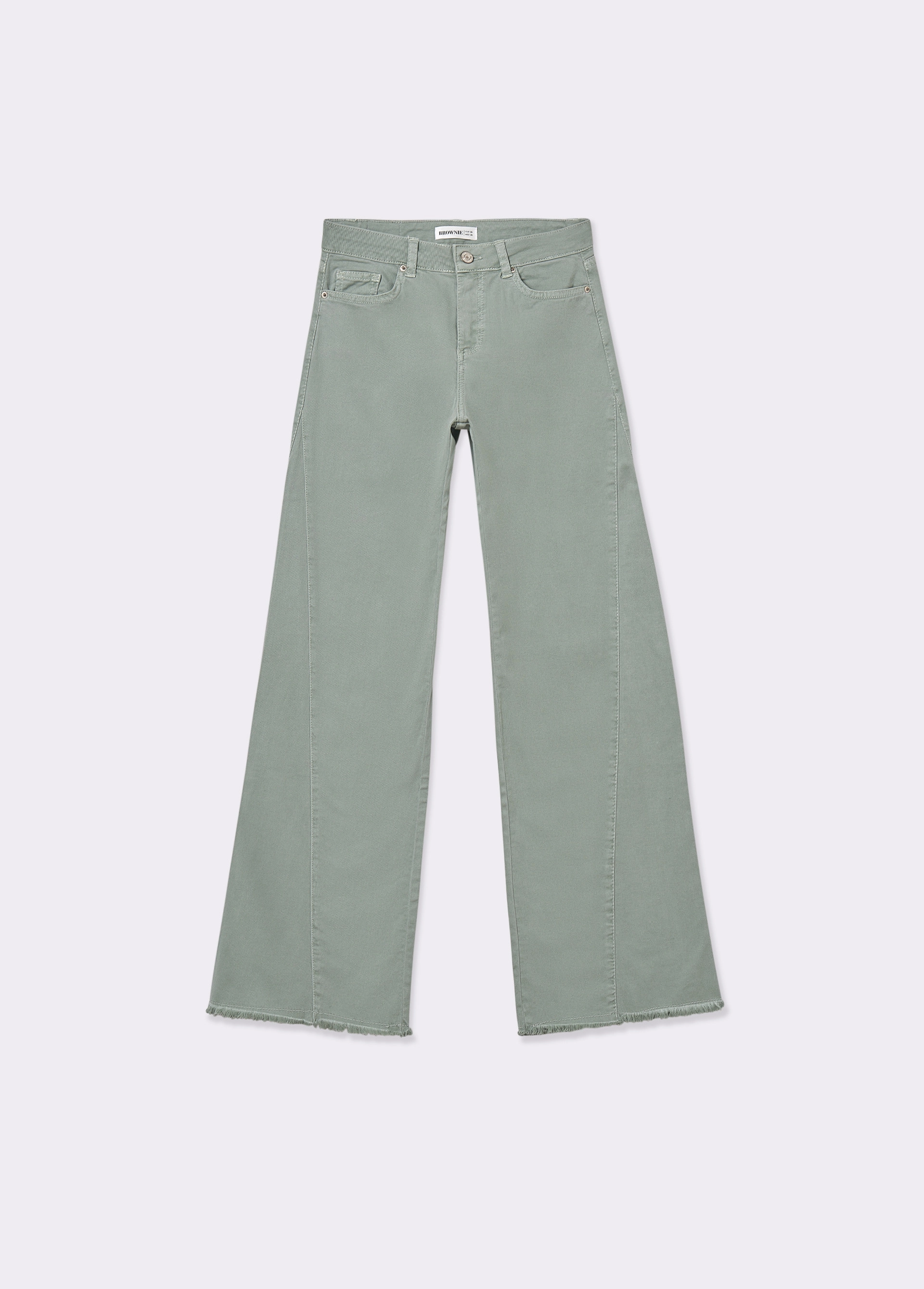 Pantalons rectes tall lateral