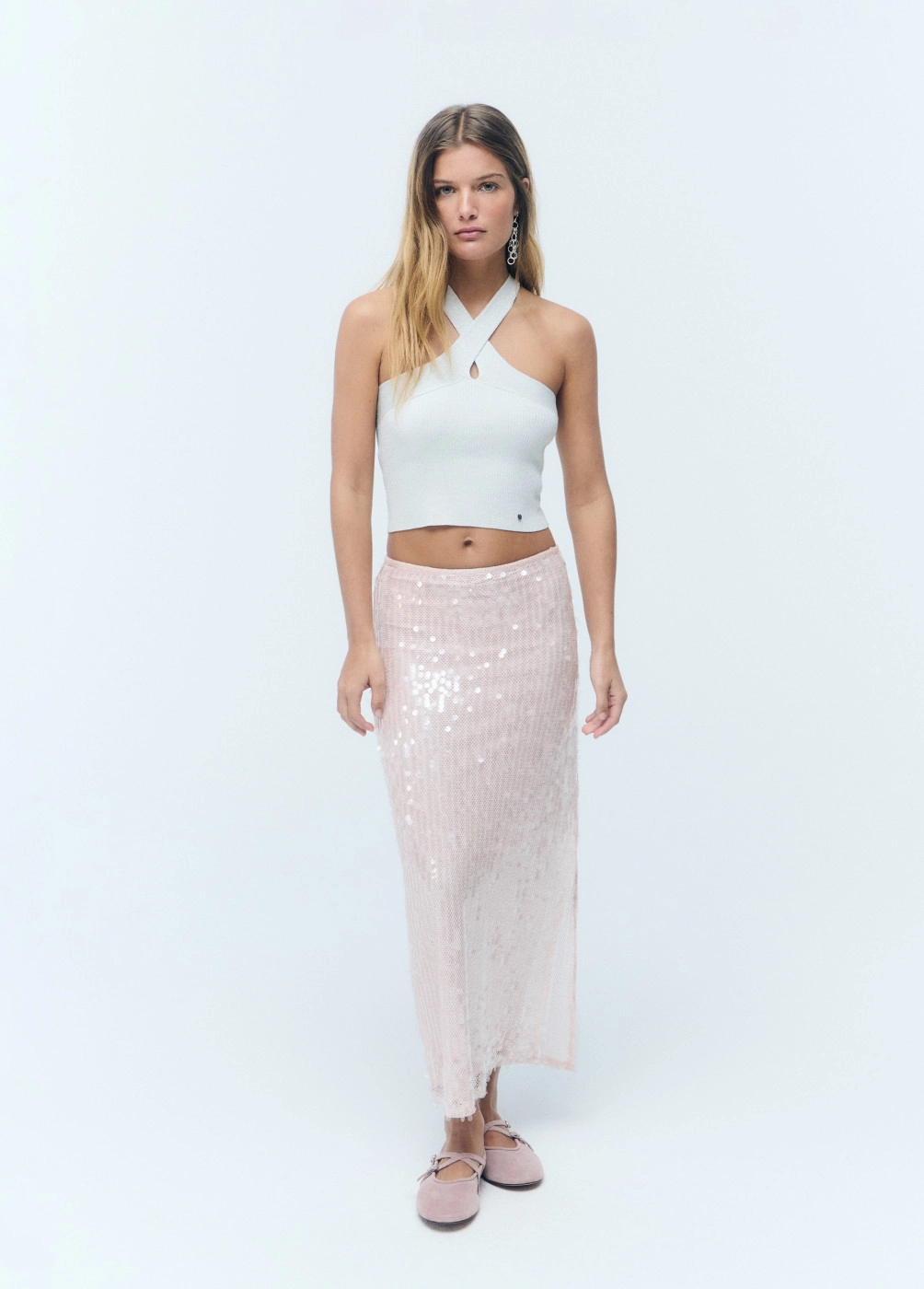 Mini-jupe sequins
