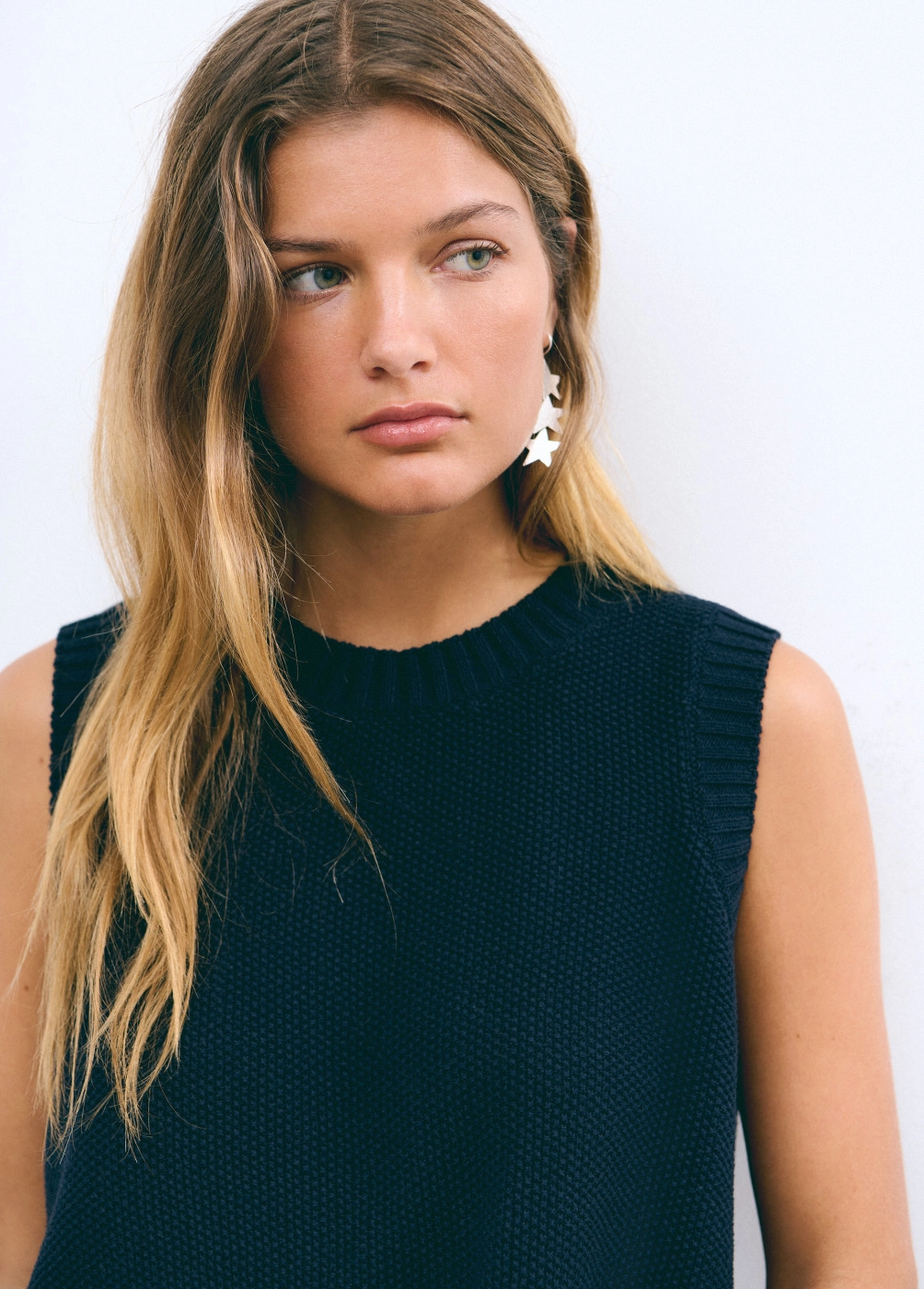 Top in maglia fiocchetti...