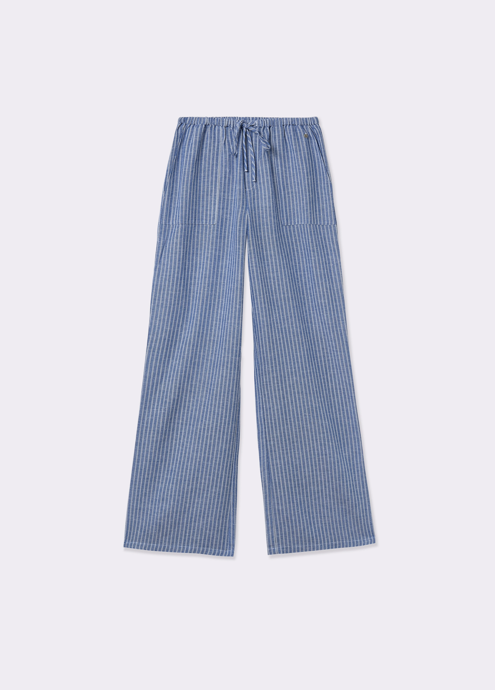 Lange gestreifte Hose