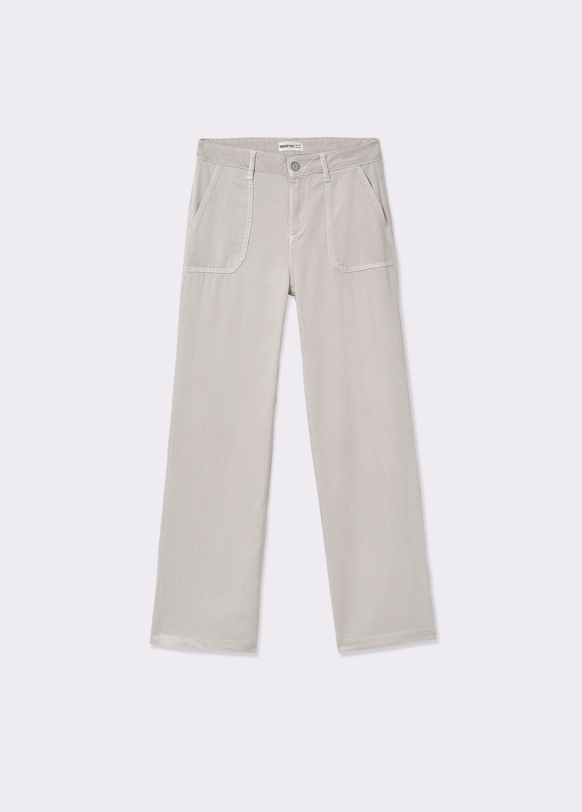 Pantaloni con tasche toppa...