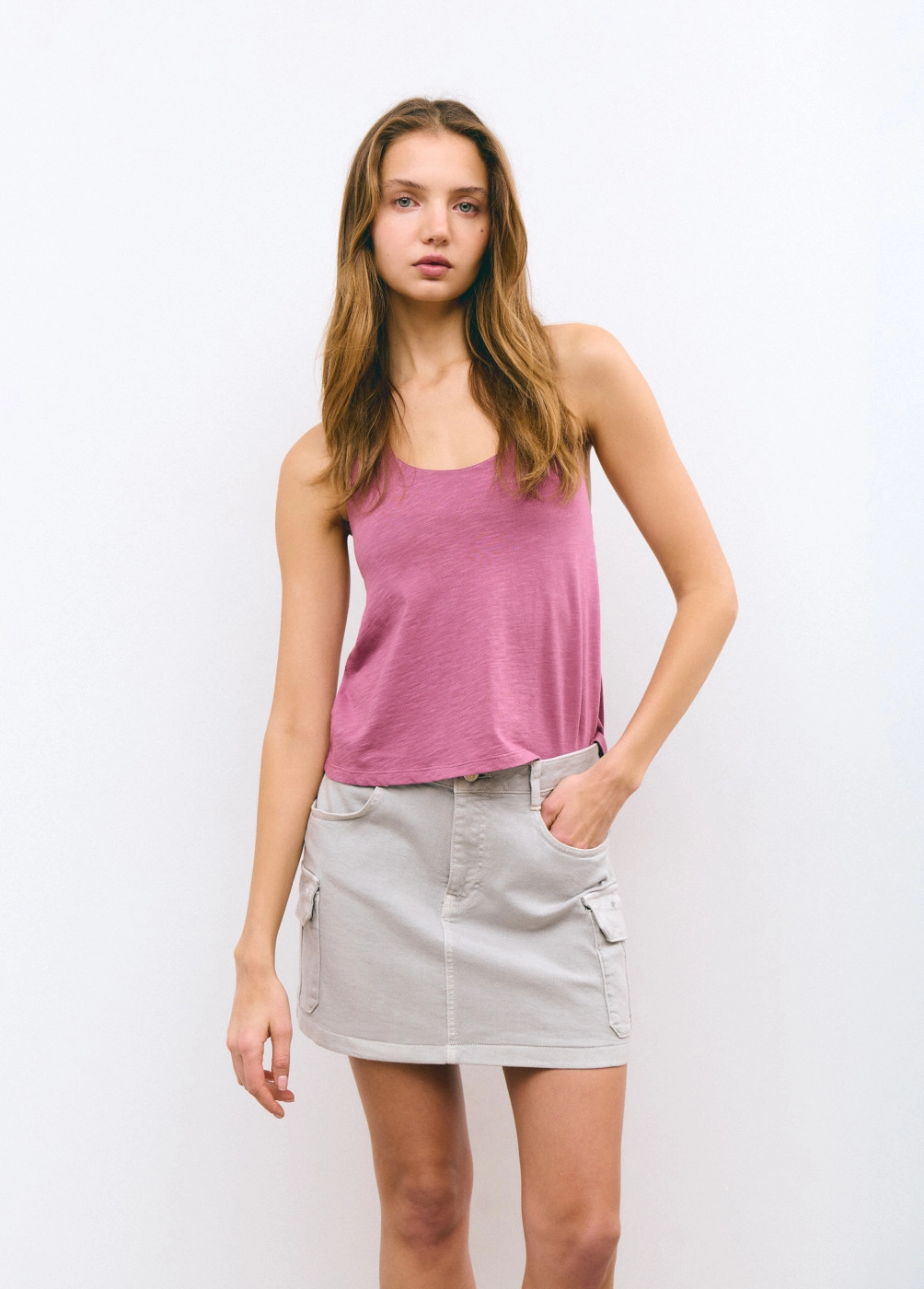Rock taschen cargo stickereien