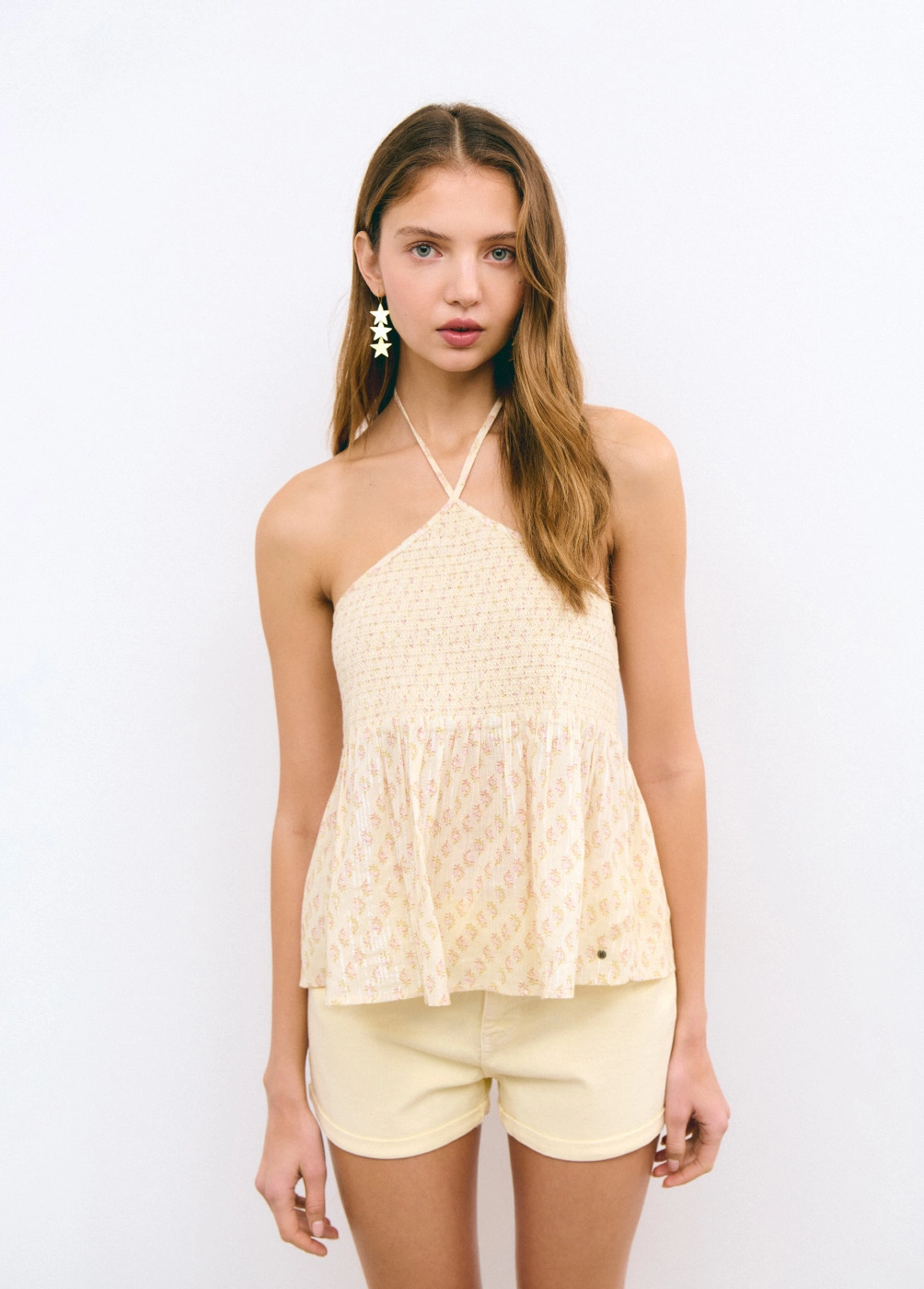 Top coton motif indien