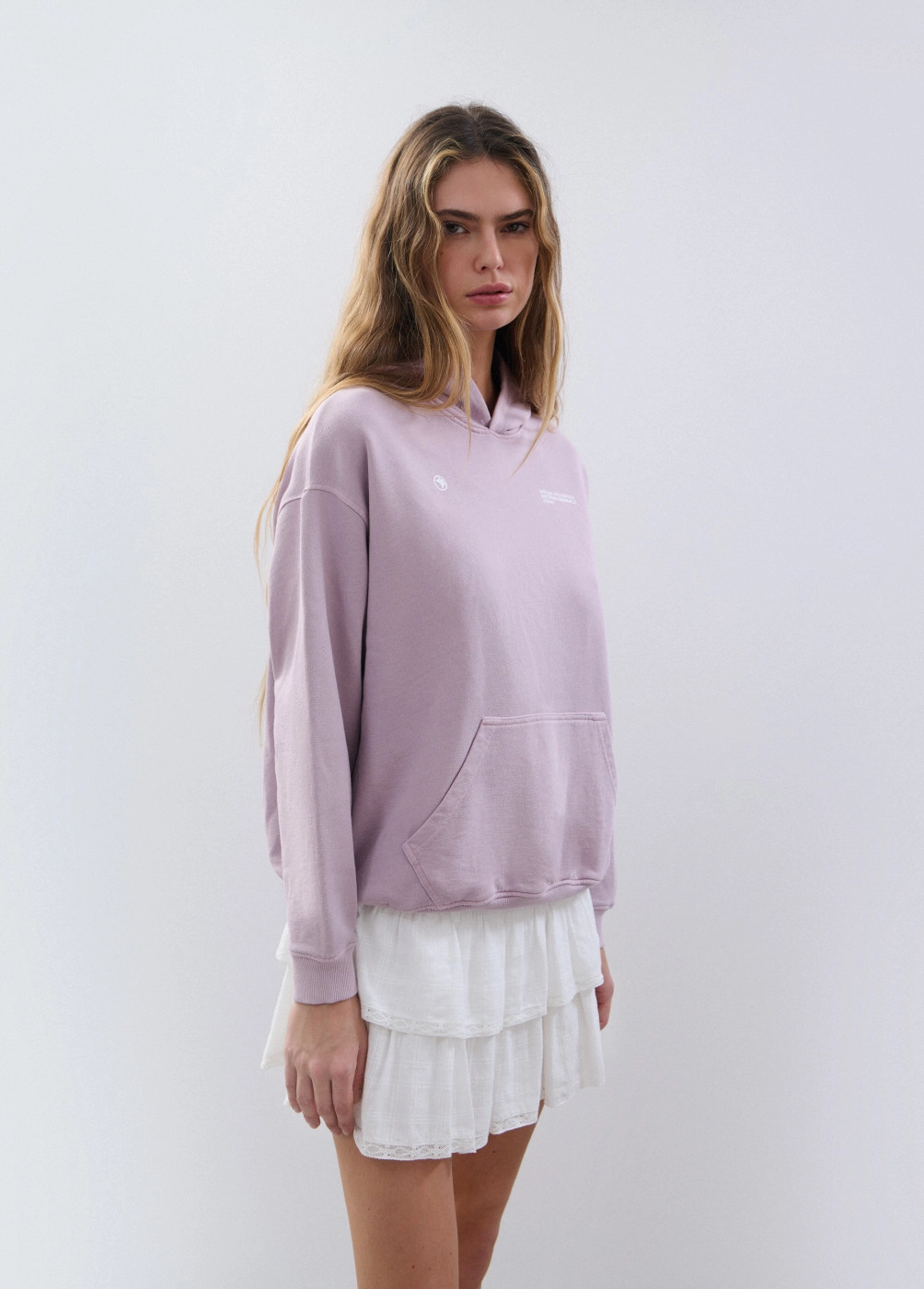 Sweat capuche oversize print