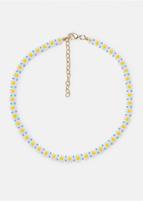 Gargantilla flores beads