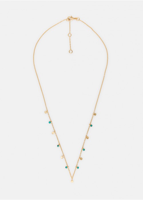 Collar placas turquesas