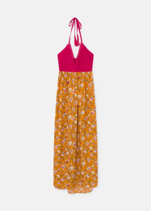 Vestido chloe crochet estampado
