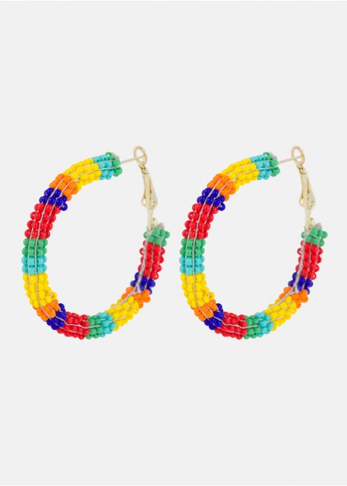 Pendientes aro beads