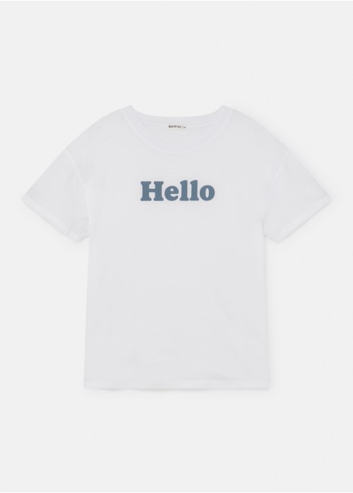 Camiseta hello c/ redo m/corta