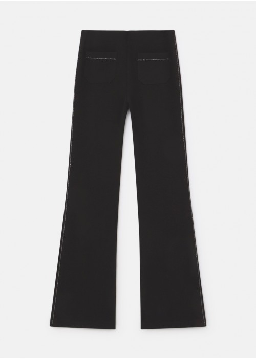 Pantalon simona lurex campana bolsillos