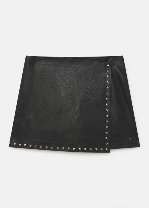 Falda juno studs pu mini