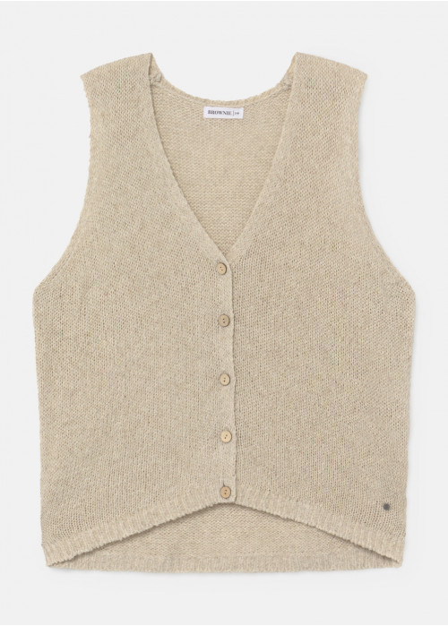 Jersey chaleco reia botones