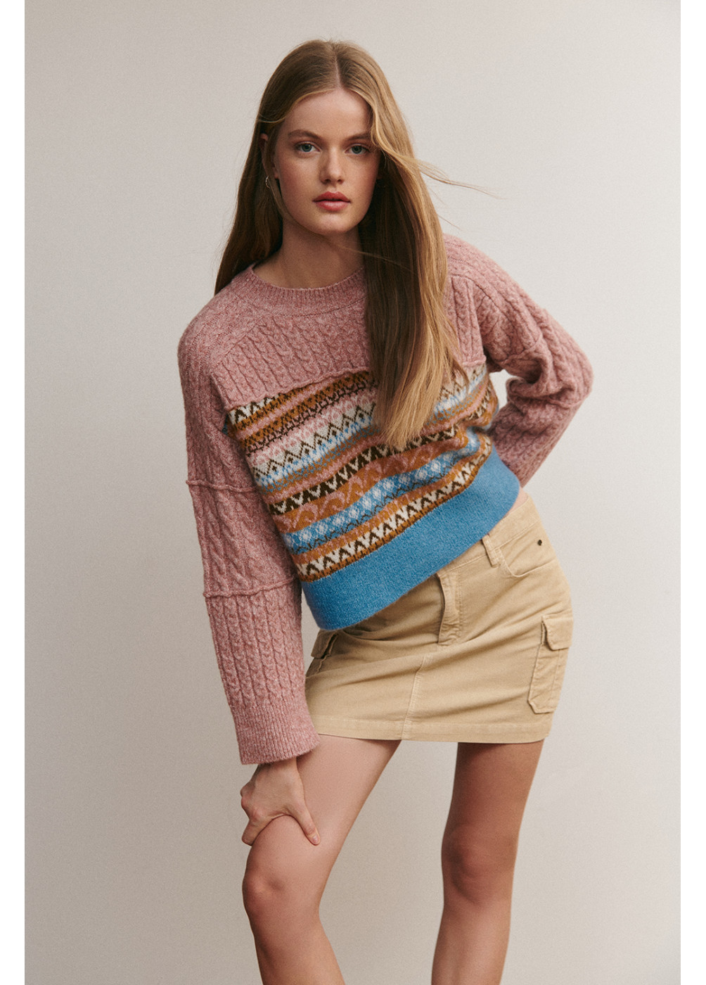 PULLOVER JACQUARD PATCHWORK