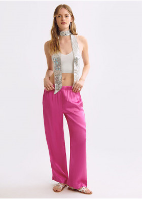 PANTALONI IN RASO
