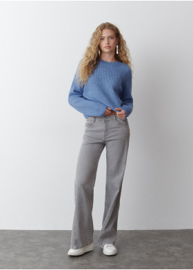 MAGLIONE CROPPED BASIC SCOLLO ROTONDO