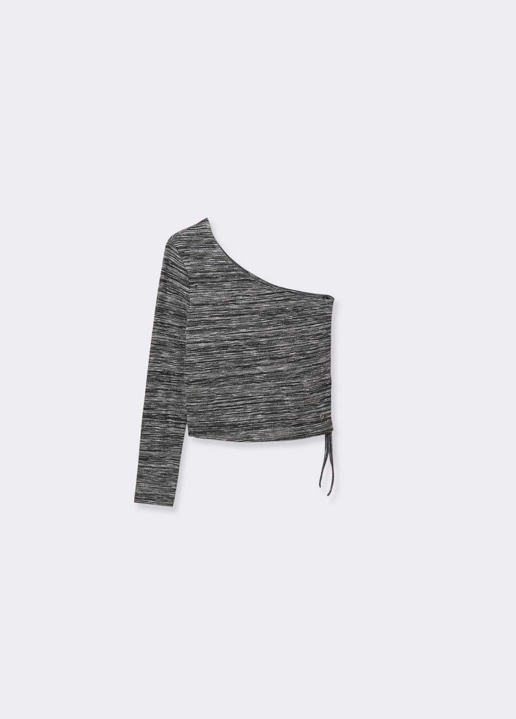 Maglia monospalla on sale manica lunga