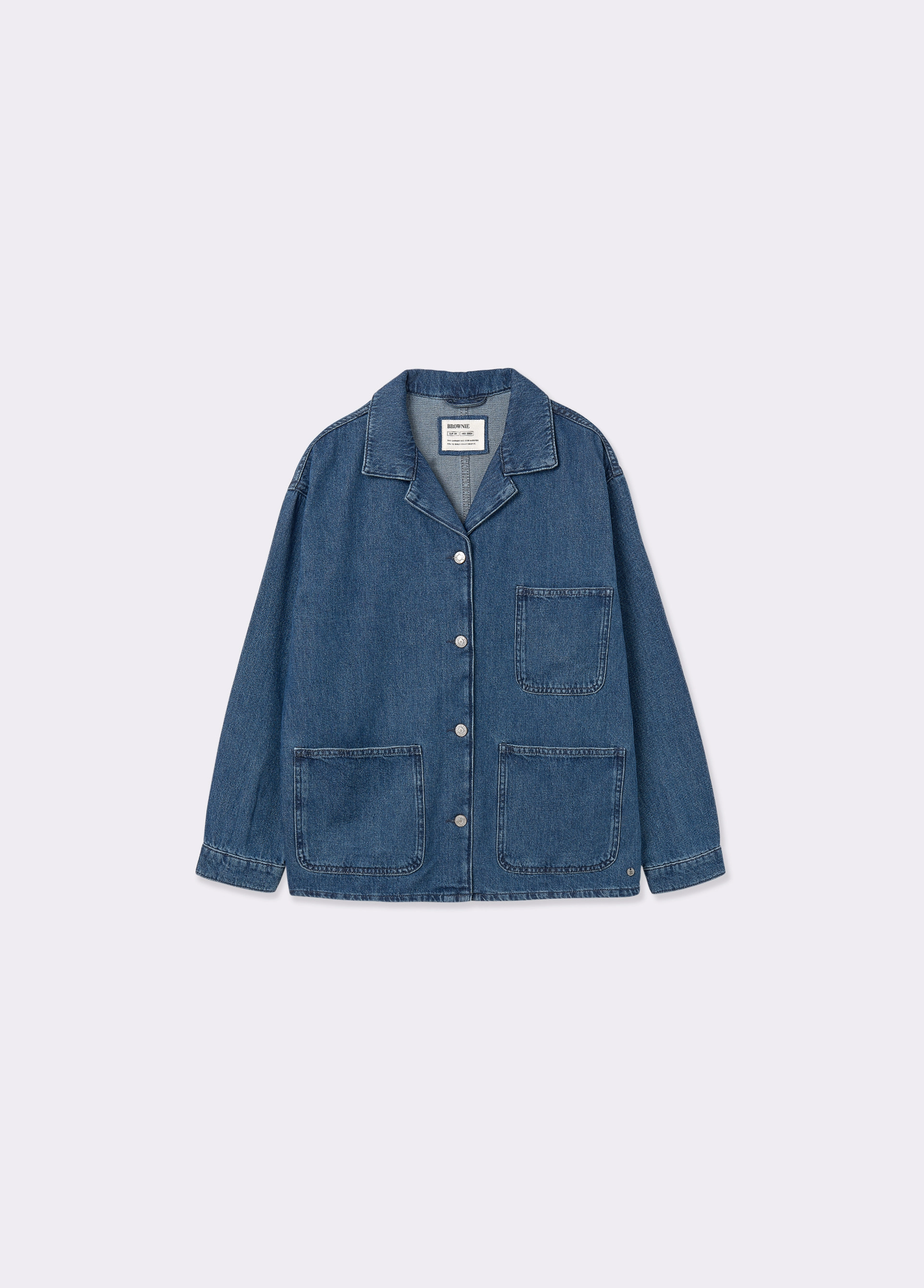 Chaqueta tejana oversize